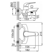 Смеситель Milardo Baffin BA23209CK MI