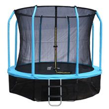 Батут Yarton 12 ft 3,66 м с сеткой и лестницей (синий)