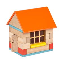 Конструктор WOOD BLOCKS деревянный с магнитами 2 в 1, 40 дет.