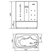 Eago Душевой бокс DA327 F3