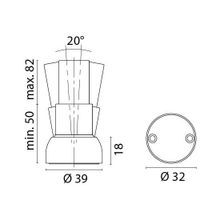 Foresti & Suardi Фиксатор дверей магнитный хромированный Foresti & Suardi 411.C 39 x 82 мм длинный