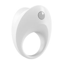Эрекционное кольцо закругленное белое OVO 10