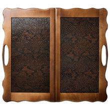 Нарды "Кожаные Питон" большие в дипломате