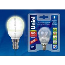 Лампа LED-G45-2W WW E14 180 Lm