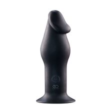 NMC Черный анальный вибромассажер 5INCH RECHARGEABLE BUTTPLUG - 12,7 см.