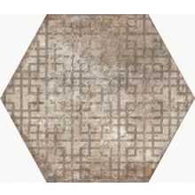 Керамогранит Casabella Insieme Esagona Graffiti Tortora напольная 34х40