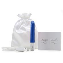 Синий перезаряжаемый вибратор Tango Blue USB rechargeable - 9 см. Синий