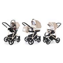 Коляска 3 в 1 Esspero Newborn Lux (шасси Beige) - Khakki Lux