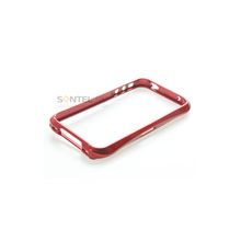 Бампер алюминиевый Deff Cleave для iPhone 4 красный в упаковке