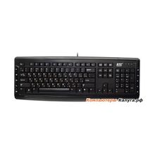 Клавиатура BTC 9089U-BL, USB, черная, низкопрофильная, 10 доп.клавиш