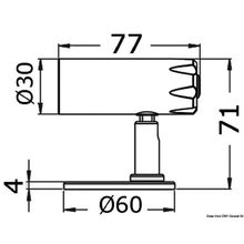 Osculati Kuma articulated LED light High Power 12 24 V, 13.439.30