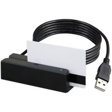 MSR213U-33, считыватель магнитных карт, 1&amp;2&amp;3 дорожки, USB-HID, черный