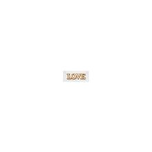 Декоративная надпись для скрапбукинга Love, длина 10 см, высота 2.9 см, толщина 3 мм