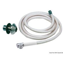 Osculati Push button shower white PVC hose 4 m, 15.254.01