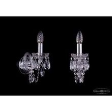 Bohemia Ivele Crystal 1402B 1 141 Ni бра (настенный светильник хрустальный)