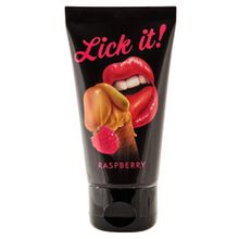 Съедобная смазка Lick It с ароматом малины - 50 мл.