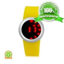 Ультратонкие силиконовые LED часы Nexer G1218 фиолетовые