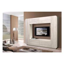 Олмеко Стенка Лаванда-2 белый бетон