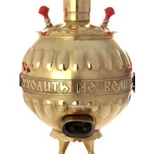 Электрический самовар 3 литра желтый "Петух на ножках" старинный, арт. 144209