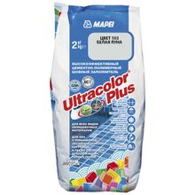 МАПЕЙ Ультраколор Плюс затирка для швов №103 белая луна (2кг)   MAPEI Ultracolor Plus цементно-полимерный шовный заполнитель №103 белая луна (2кг)