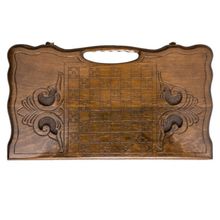 Нарды резные "Лошадь" с ручкой 60, Haleyan (kh029-6)