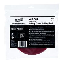 Полировальный круг поролоновый Meguiars Rotary Foam Cutting Pad WRFC7 режущий бордовый 178 мм