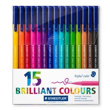 Набор фломастеров Triplus Сolor, трехгранные, яркие цвета (32 цвета)