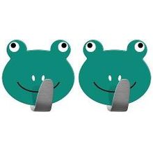 Упаковка 2 шт. крючки самоклеющийся Tatkraft Frogs,  из нержавеющей стали