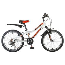 20" NOVATRACK Action V 2019 (12ск, алюм, аморт.вилка, Vbr, TS50 TZ30 TY20 Kangyue)(20AH6V.ACTION.WT9, белый, 134046)