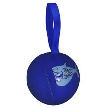 Шарик-антистресс с пожеланием «Акула», темно-синий