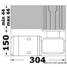 Osculati Lewmar CPX2 windlass, high 6 mm gypsy, 02.584.06