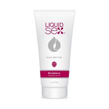 Topco Sales Съедобная смазка с согревающим эффектом и ароматом клубники Liquid Sex Tingling Gel for Her Strawberry - 56 гр.