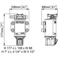 Marco Электрическая помпа Marco UP3 OIL-R 16402213 24 В 3 А 20 - 60 - 330 л час для перекачки масла   ДТ   воды