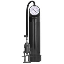 Shots Media BV Черная вакуумная помпа с манометром Deluxe Pump With Advanced PSI Gauge