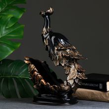 Подставка под бутылку Павлин черная, 16х14х37см