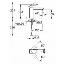 Смеситель Grohe Eurocube 23446000 для раковины