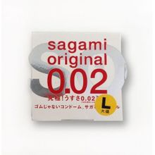 Презерватив Sagami Original L-size увеличенного размера - 1 шт. прозрачный