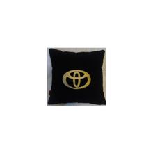  Подушка Toyota черная вышивка золото