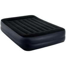 Кровать надувная Pillow Rest Raised,203*152*42 см,встроенный насос 220В, Intex (64124)