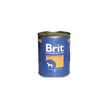 Брит 850г консервы для собак Говядина, печень