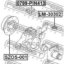 Ремкомплект Сальников Поворотного Кулака | Перед Прав Лев | Suzuki Jimny Sn413 1998-2018 Febest арт. SZOS001
