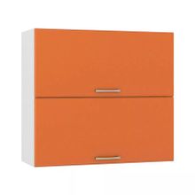 Моби Сандра шкаф навесной 800 гориз. 2 двери манго ID - 310937