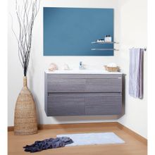 Бриклаер Тумба с раковиной Мадрид 110 серая лиственница