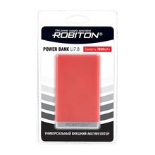 Внешний аккумулятор ROBITON POWER BANK Li7.8-R 7800мАч красный BL1