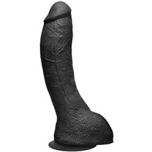 Doc Johnson Черный фаллоимитатор-насадка The Perfect P-Spot Cock With Removable Vac-U-Lock Suction Cup - 22,9 см. (черный)