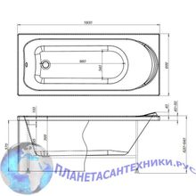 Акриловая ванна Aquanet Nord 160x70