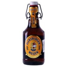 Пиво Фленсбургер Вайцен, 0.330 л., 5.1%, нефильтрованное, светлое, стеклянная бутылка, 24