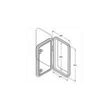 Can-Sb Люк инспекционный сервисный Can-Sb SP2451 180° 458 x 513 мм