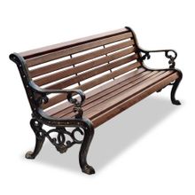 Чугунная скамейка «АЛЛЕЯ» (3,0м (три опоры) (160 кг.))