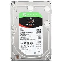 жесткий диск HDD 6ТБ, 3.5, 7200об мин, 256МБ, SATA 6 Гбит с, Seagate IronWolf, ST6000VN0041